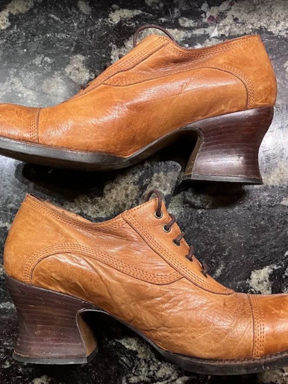 Vintage Nordstrom Stacked Heel Oxford